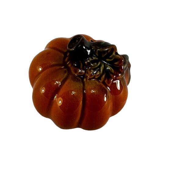 Replacement Ceramic Pumpkin Salt or Pepper Shaker Fall Kitchen VTG Autumn‎ Decor - Picture 2 of 8
